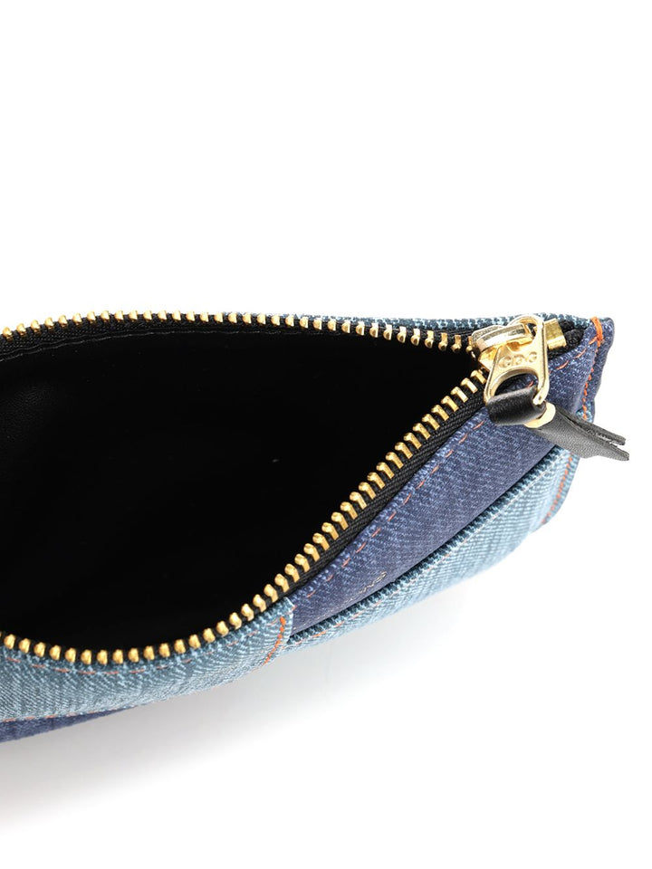 Comme Des Garcons Wallet Denim Patchwork Coin Purse Small leather goods - Blu | da58ffa5d7ae0c64dd1f220c9765e101432264da