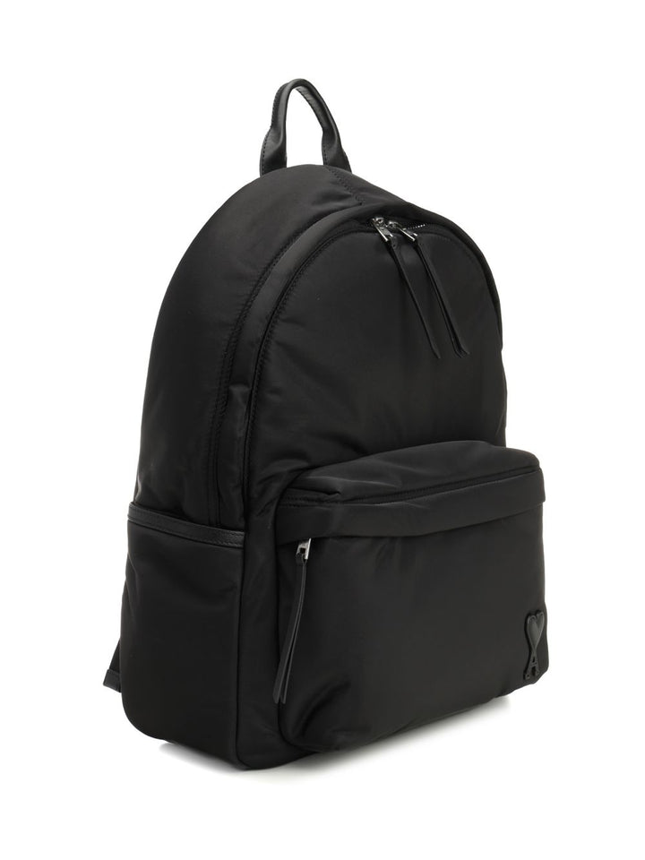 Ami Marcel Backpack Padded Nylon Twill Zaini e Valigie - Nero | 319e887b49535b4e623bb485dde3e84d9b4bdc22