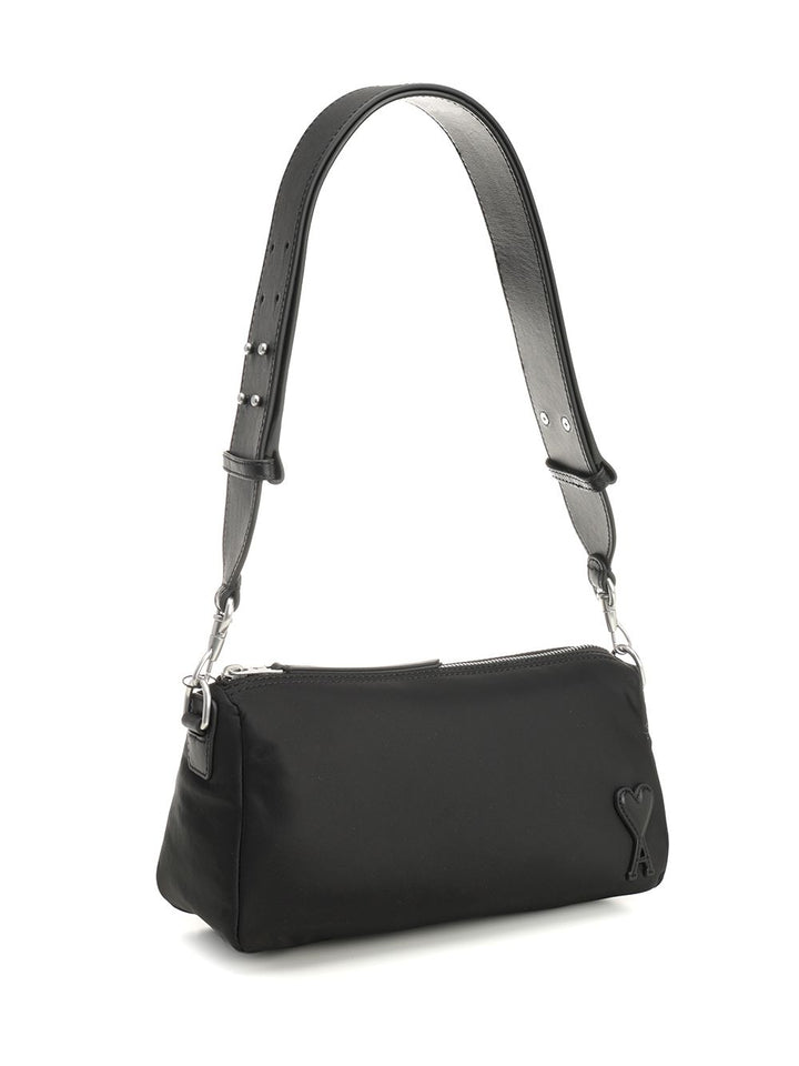 Ami Marcel Bag In Padded Nylon Canvas Crossbody Bags - Nero | 4f3e0e1a1bc778aef5f643e315722967c8732820