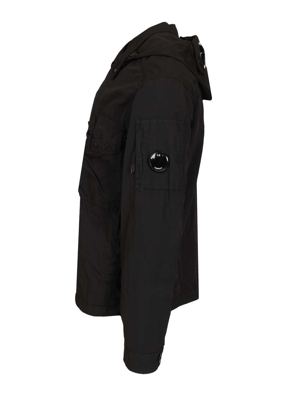 C.P. Company Flatt Nylon Mixed Goggle Overshirt Giacche - Nero | 94f51d481a6af88e8436218d133ae5a793ec78e3