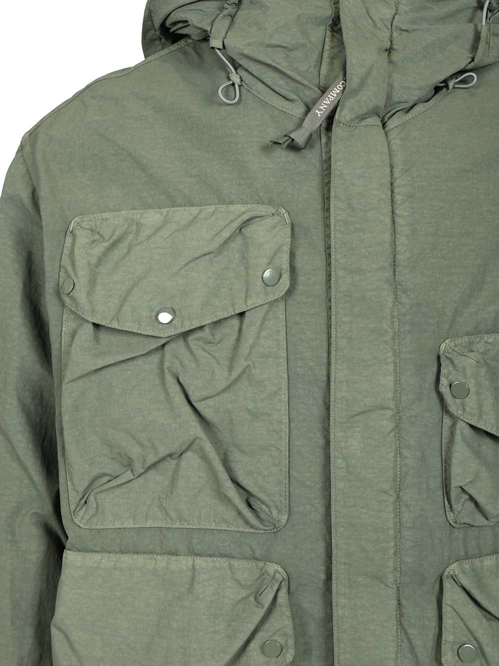 C.P. Company Flatt Nylon Goggle Jacket Giacche - Verde | 8b18022121baa3a248b1df5356d7eebf4cdec43e