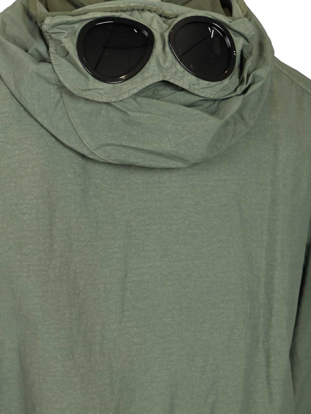 C.P. Company Flatt Nylon Goggle Jacket Giacche - Verde | b146a64d862a0a7cf3bb963691e5df03598b6b17