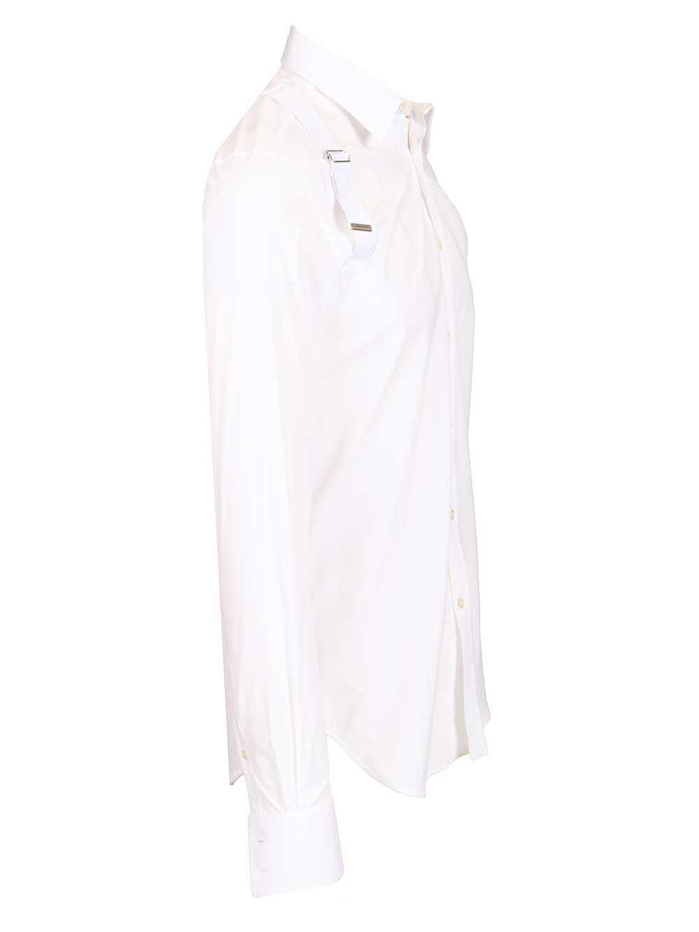 Mcqueen Harness Shirt Shirts - Bianco | 881af6ff7a017ecdab4d3d30fa7eea6be001923d