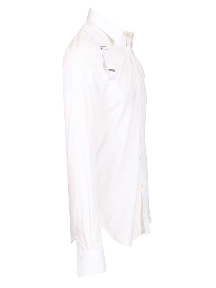 Mcqueen Harness Shirt Shirts - Bianco | 881af6ff7a017ecdab4d3d30fa7eea6be001923d