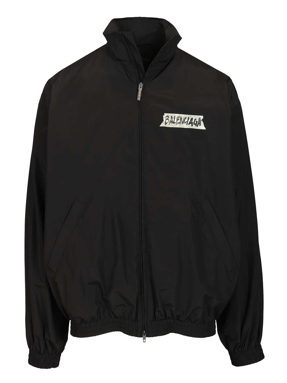 Balenciaga Masking Tape Tracksuit Jacket Giacche - Nero | 16a919b2fc7cd97024141710c11a35e92aadba12