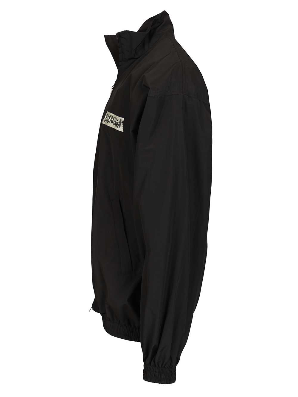 Balenciaga Masking Tape Tracksuit Jacket Giacche - Nero | eacfe6a9751c2712c26f53a64a55c4a7953bf401