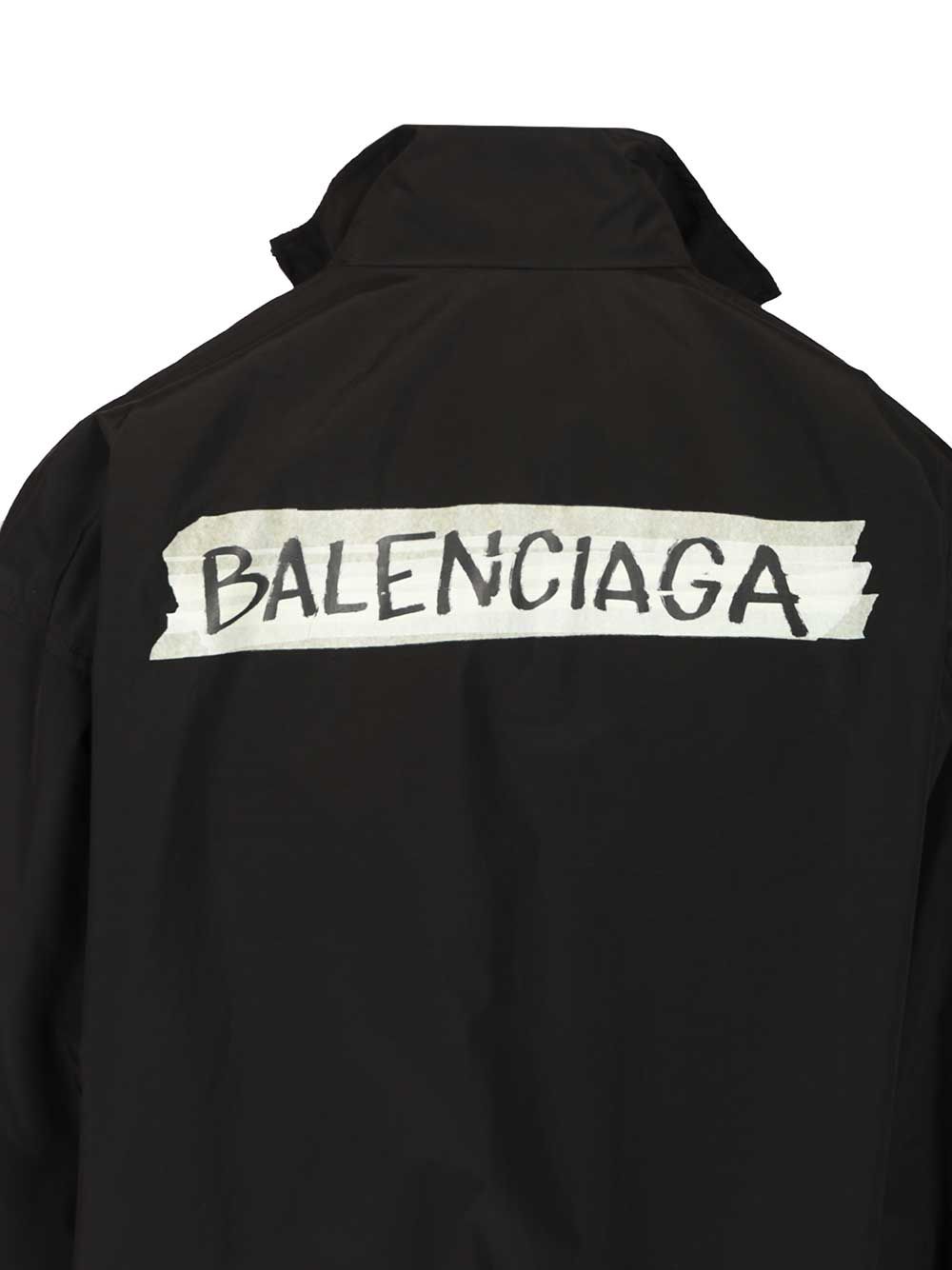 Balenciaga Masking Tape Tracksuit Jacket Giacche - Nero | 3c46218ea311012ad2a4a8c97dbea99fcd972196