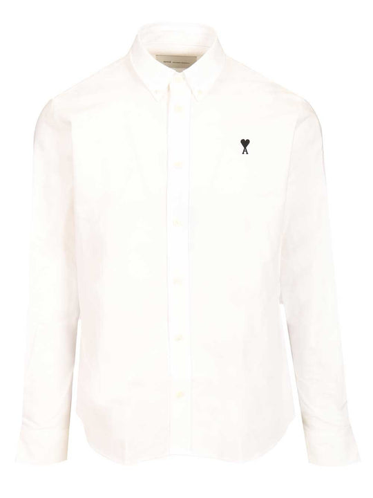 Quota -Contrasted Adc Button Down Collar Classic Shirt Cotton Oxford Shirts Bianco