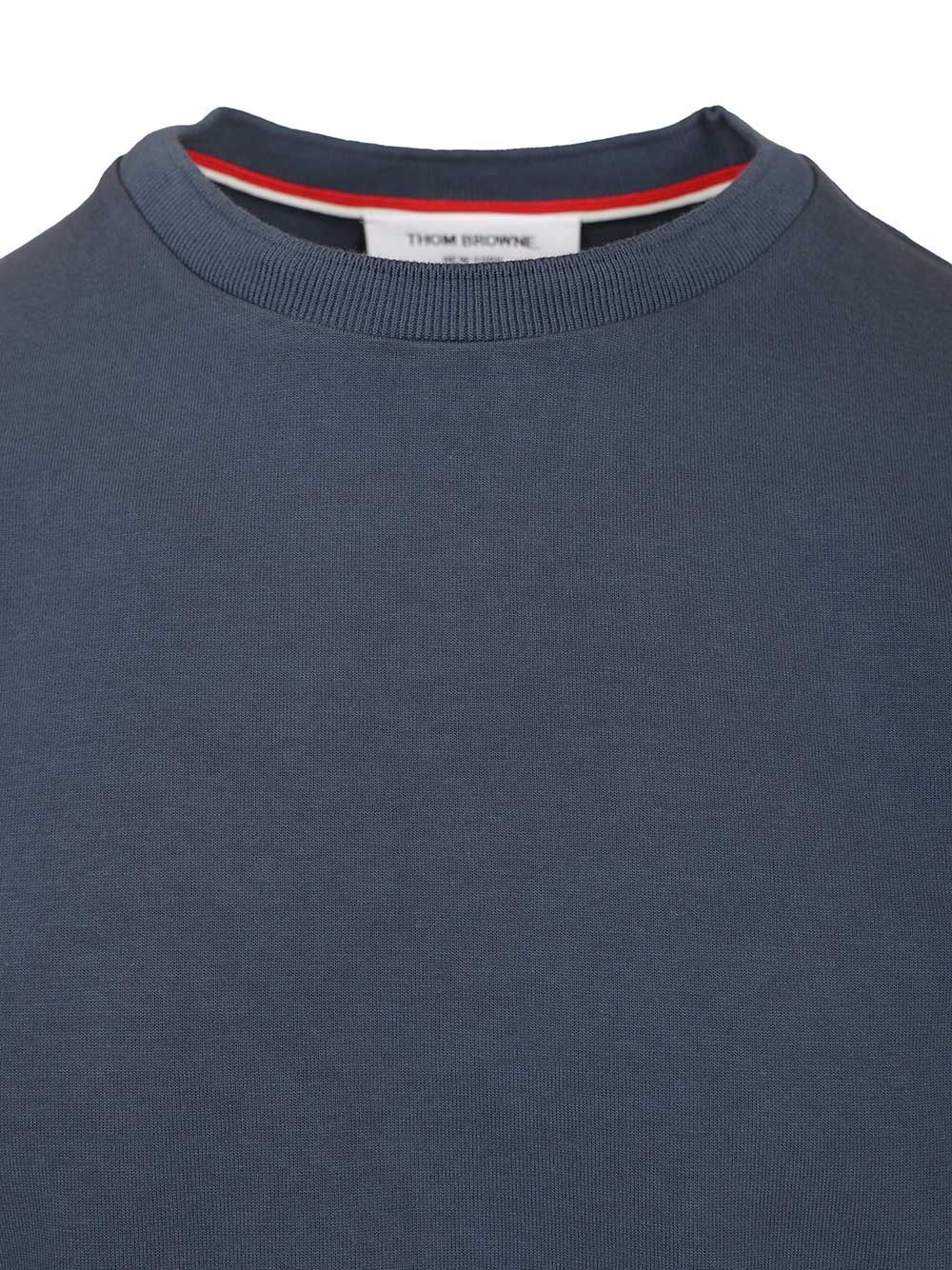 Thom Browne 4 Bar T-Shirt - Blu | 7a922f94f378ef8cafcd4831d91b405412c8ba20