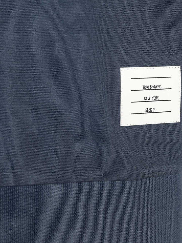 Thom Browne 4 Bar T-Shirt - Blu | 10fe238565ab16d536692704f9892246ddf152f1