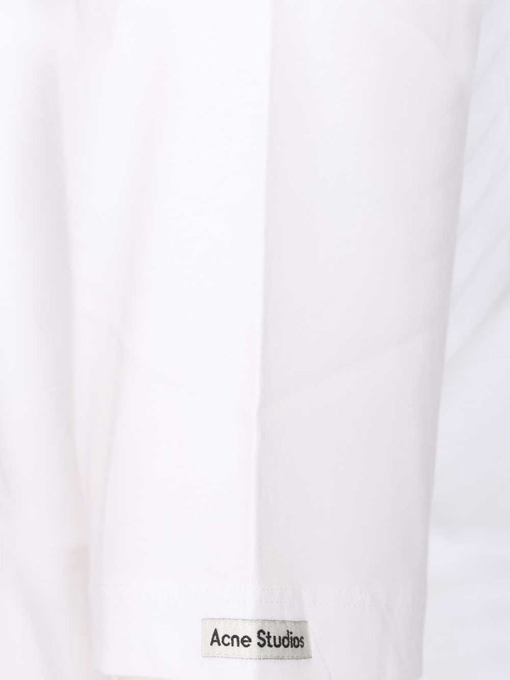 Acne Studios Organic Cotton T-Shirt - Bianco | 72077ed8c3303b34416fbc40554ec71fe5cc7073