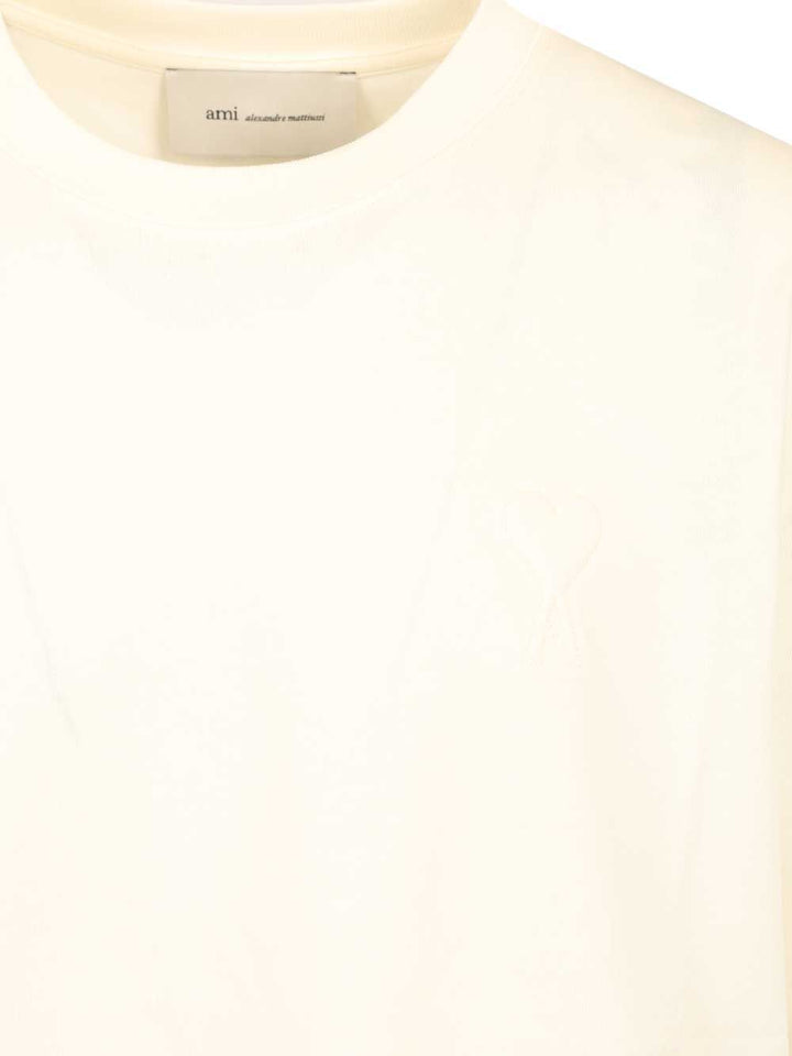 Ami Quota -Big Adc Embossed Tshirt T-Shirt - Bianco | d738b5c940edd5dae81c8824e82d00c1f998ed3c