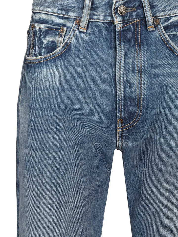 Acne Studios Five-Pocket Organic Cotton Jeans - Blu | 131bb415f46ffd7c36066ea6f3182dbcaa129e83