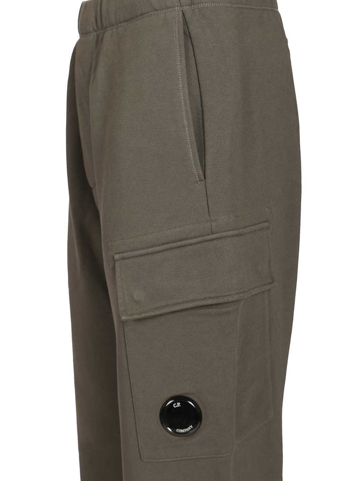 C.P. Company Diagonal Raised Fleece Cargo Sweatpants Trousers - Grey | ac096bb0c7a934bf8bf5a1e5fe4d5334dd659436