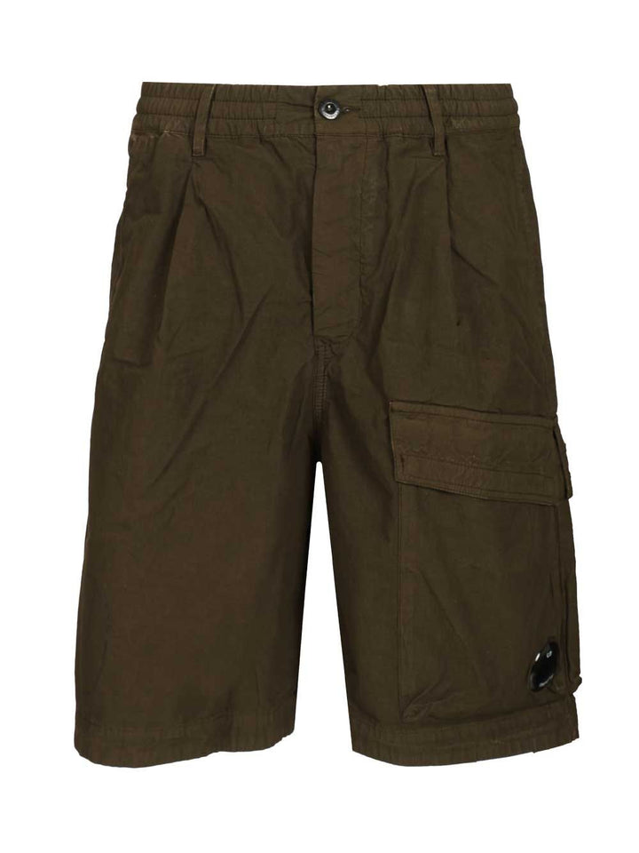 C.P. Company Micro-Reps Boxy Lens Shorts Trousers - Verde | 29b2ae44e6aae4c21a777ac43453accec1d4c422