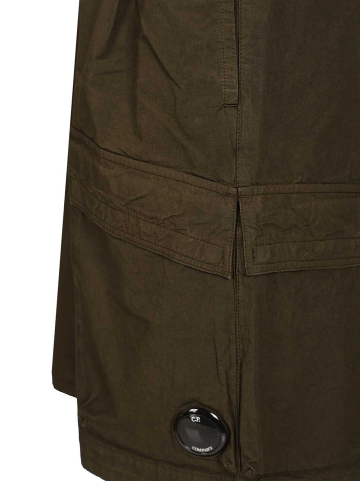 C.P. Company Micro-Reps Boxy Lens Shorts Trousers - Verde | 25aa39bc36975a31b98f23c082fb63617c7d344b