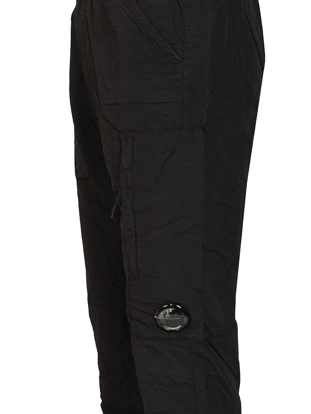 C.P. Company Flatt Nylon Regular Cargo Pants Trousers - Nero | e0ad4d30f2bf143305a2bffb426b8bdcbd7fe5a1