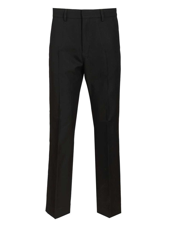 Ami Straight Leg Trousers - Nero | 40c46bd7e3a01963b5d6f2181ed8c98ed46efd1e