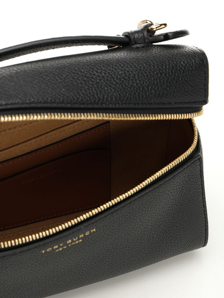 Tory Burch Romy Slim Top Handle Handbags - Nero | cb7f00b5871e72591954cb7359e5ed935cc9781d