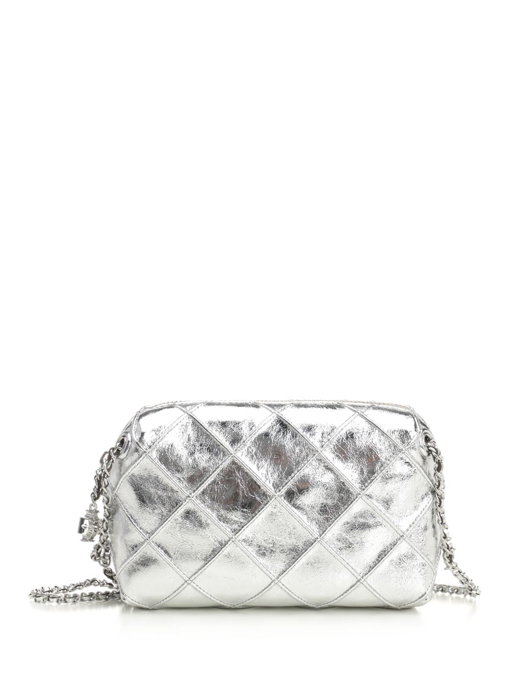 Tory Burch Fleming Crossbody Bags - Silver | 69e645a30f150fcfefc0167121a1897bff103900