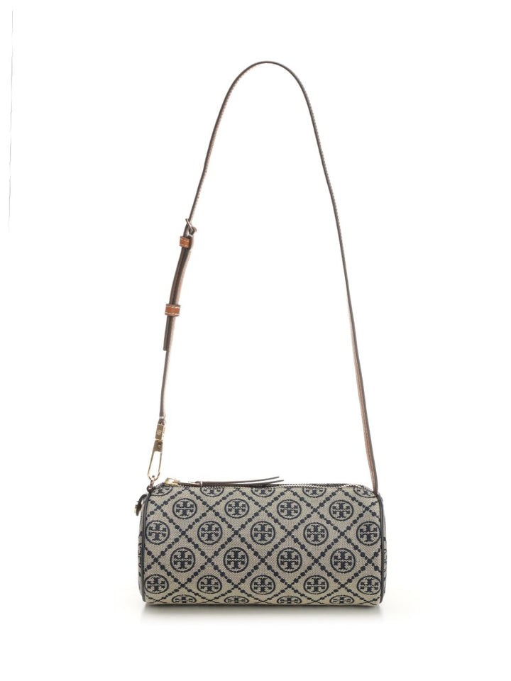 Tory Burch T Monogram Cylinder Bag Shoulder Bags - Blu | 09a6b23f8bb9abcd736dd57627b4a3714a9b43a4