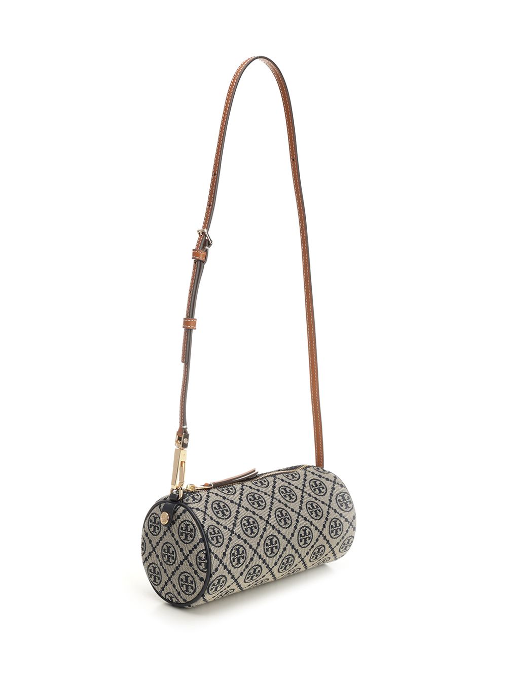 Tory Burch T Monogram Cylinder Bag Shoulder Bags - Blu | 658b04ede158e7acc2be293fa1ef9607103c0fca