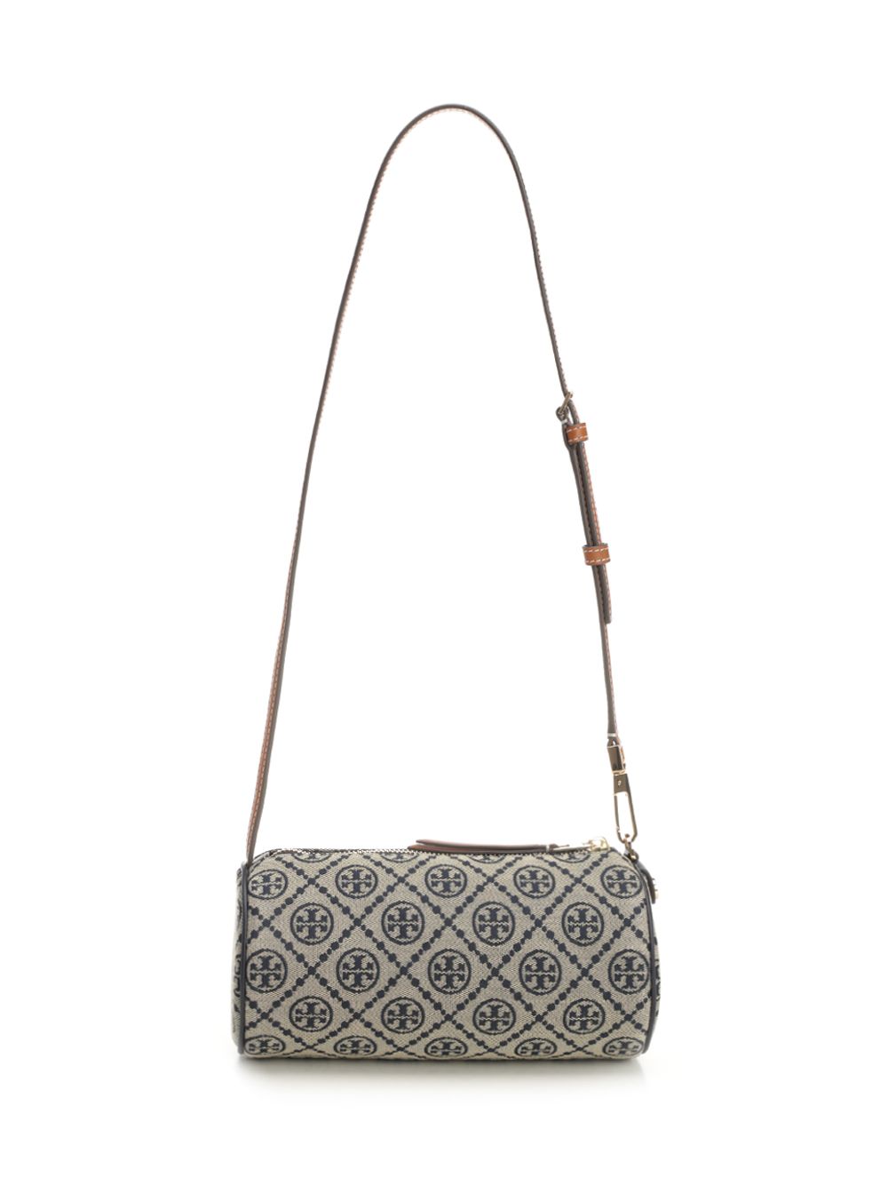 Tory Burch T Monogram Cylinder Bag Shoulder Bags - Blu | 01580b4cbf5540ed3c3dee8e06a6076f7fbfeeb3