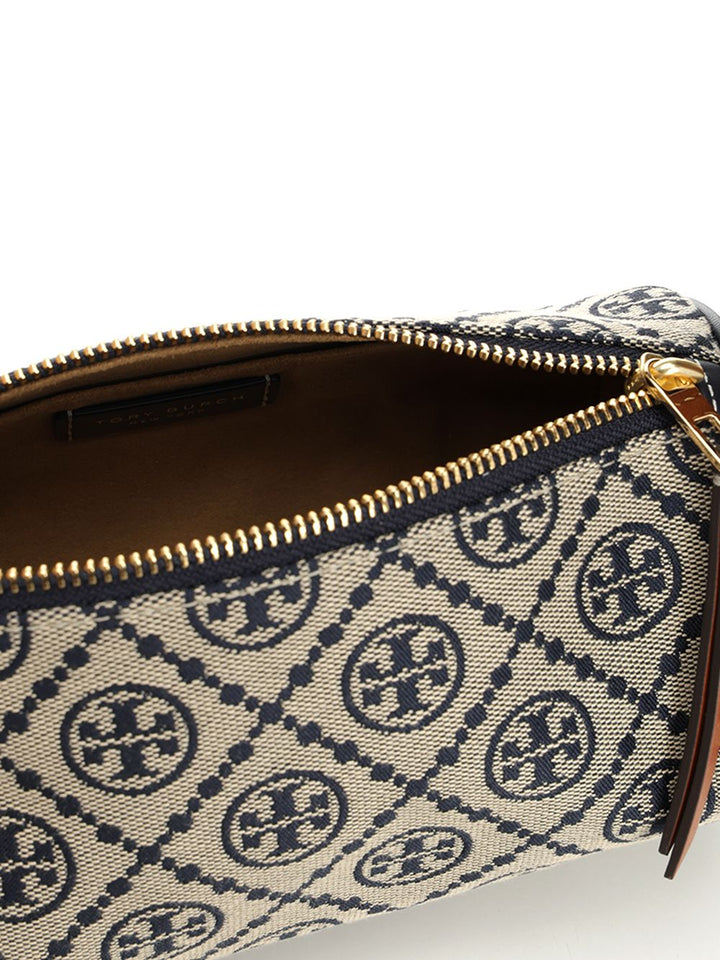 Tory Burch T Monogram Cylinder Bag Shoulder Bags - Blu | 34cea61365e4407e50fa791e443712f2832c19de