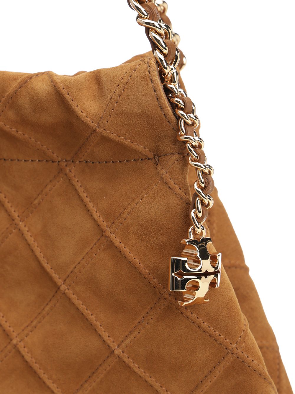 Tory Burch Fleming Suede Hobo Bag Shoulder Bags - Marrone | 03b83670af81121dd491c872477c5ebd0bfb9d8a