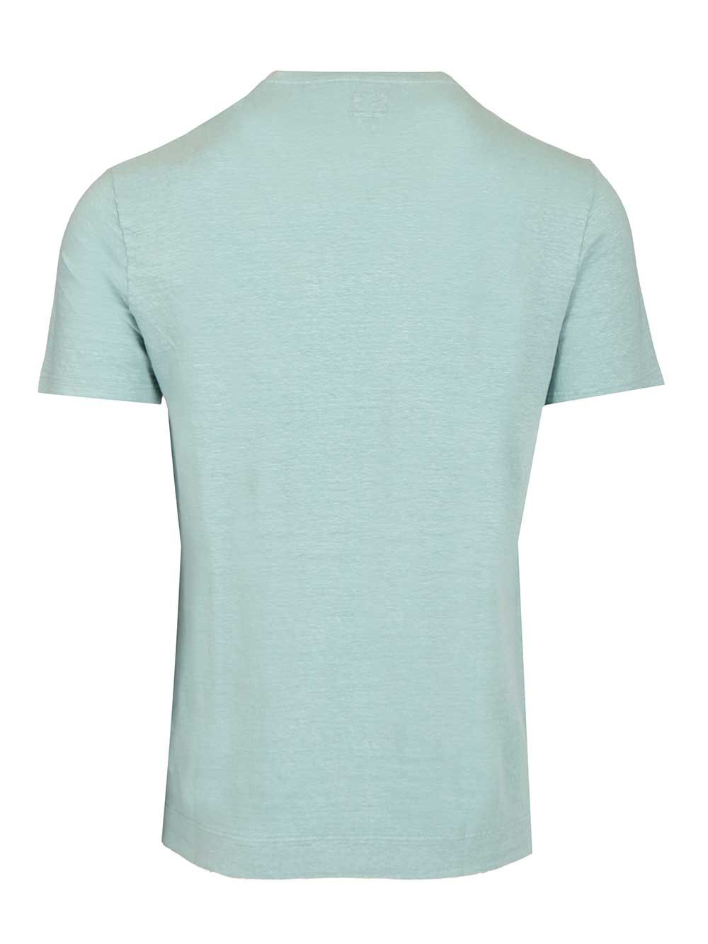 Fedeli Crew Neck T-Shirt - Light blue | 0715833bc29cebfc40a8761c0153102d13d502ed