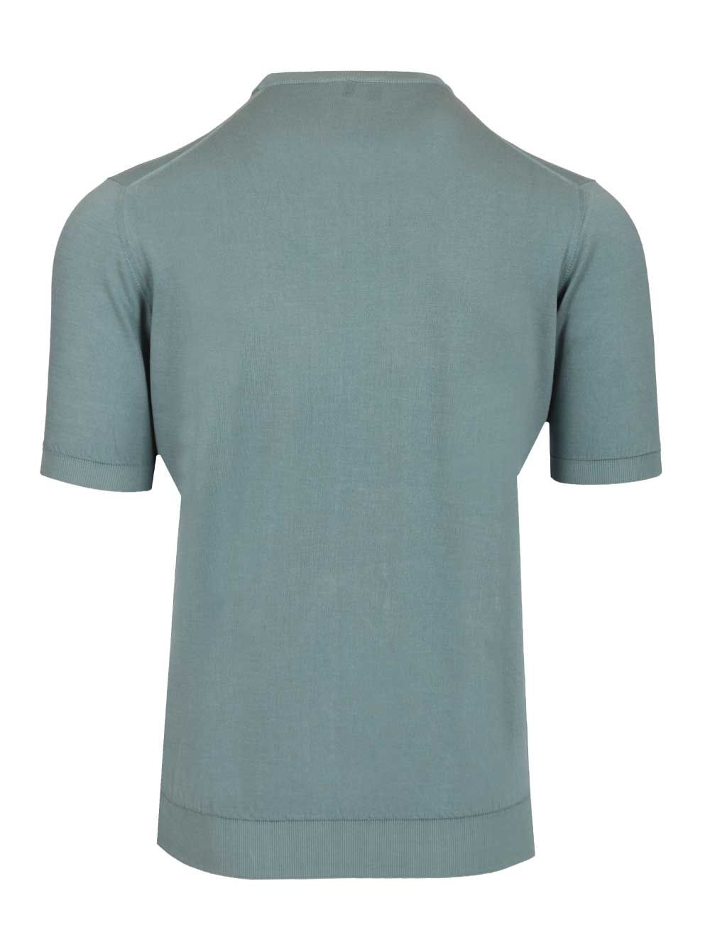 Fedeli Crew Neck T-Shirt Knitwear - Verde | 64ff67245147df7ac7606f4a24dcd588474c0361