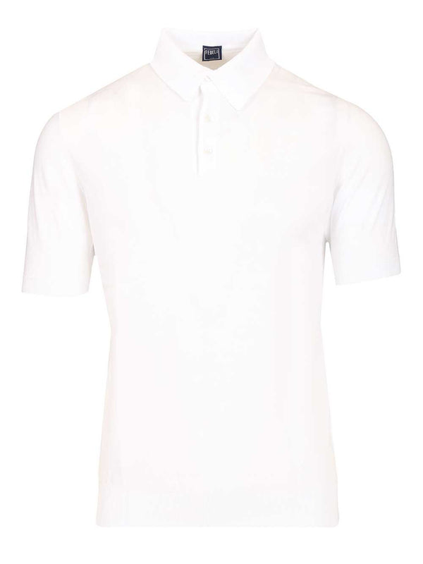 Short-Sleeved Polo Shirt White
