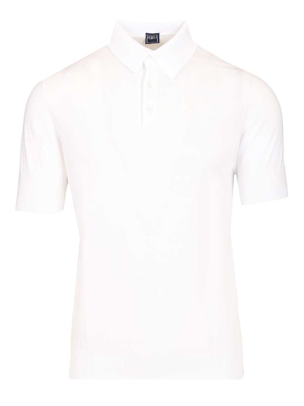 Fedeli Short-Sleeved Polo shirt - Bianco | d802a29611755be4e9b2f8deab281043b6606b13