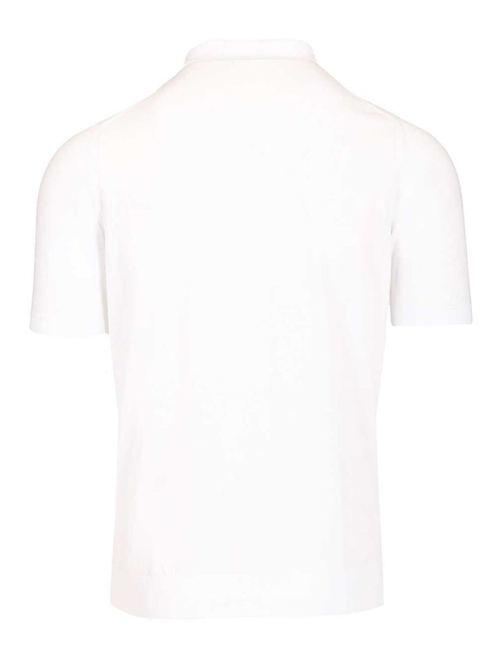 Fedeli Short-Sleeved Polo shirt - Bianco | b380e1cf914a69e9d7f5884b818b8e70713c3751
