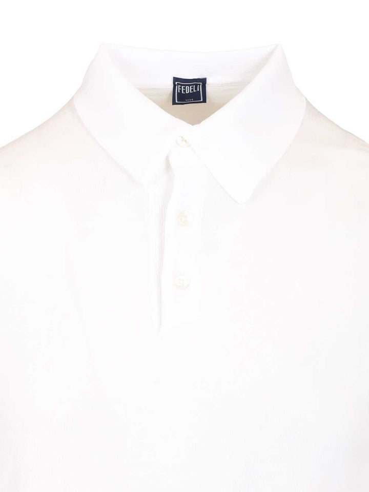 Fedeli Short-Sleeved Polo shirt - Bianco | 9d61230fee6c5aa4dd0dfe311e2ee14fd34b91d1