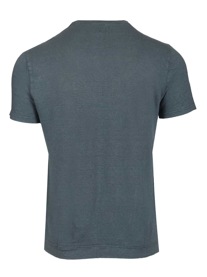 Fedeli Crew Neck T-Shirt - Blu | ae79855a66e96aa4e57f798c7059060da71f8d25