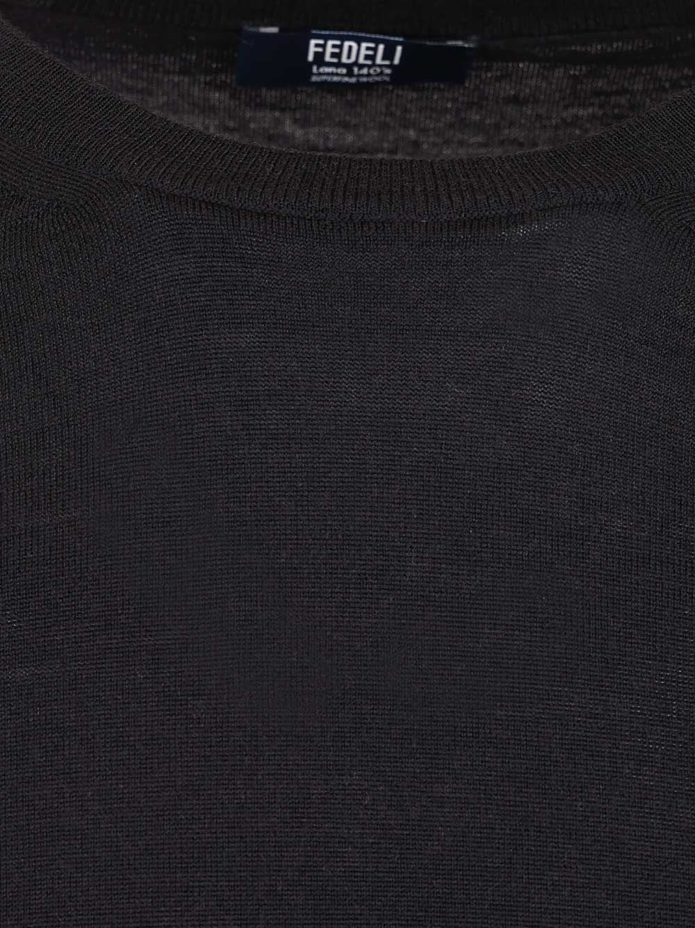 Fedeli Long-Sleeved Sweater Knitwear - Blu | 569a934e2591229a1fab2ab3efc95d8ed5999ea9