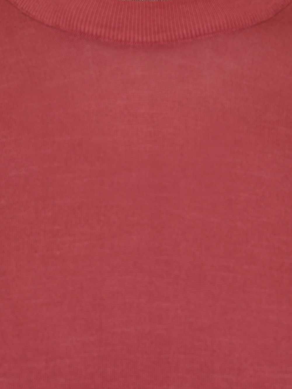Fedeli Crew Neck T-Shirt Knitwear - Bordeaux | d2c3635938b167eecdac4ccccd282ccdd24965c0