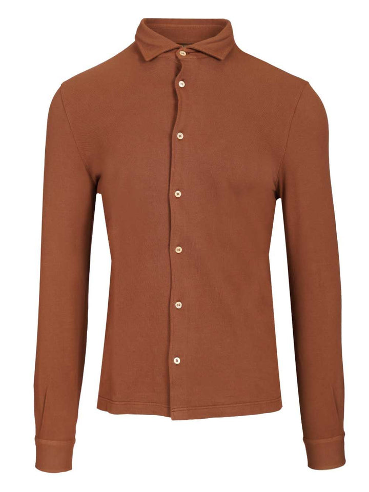Fedeli Long-Sleeved Shirt Shirts - Marrone | 35a274584054f0f91b9b8c3f42deccf20aec70c4