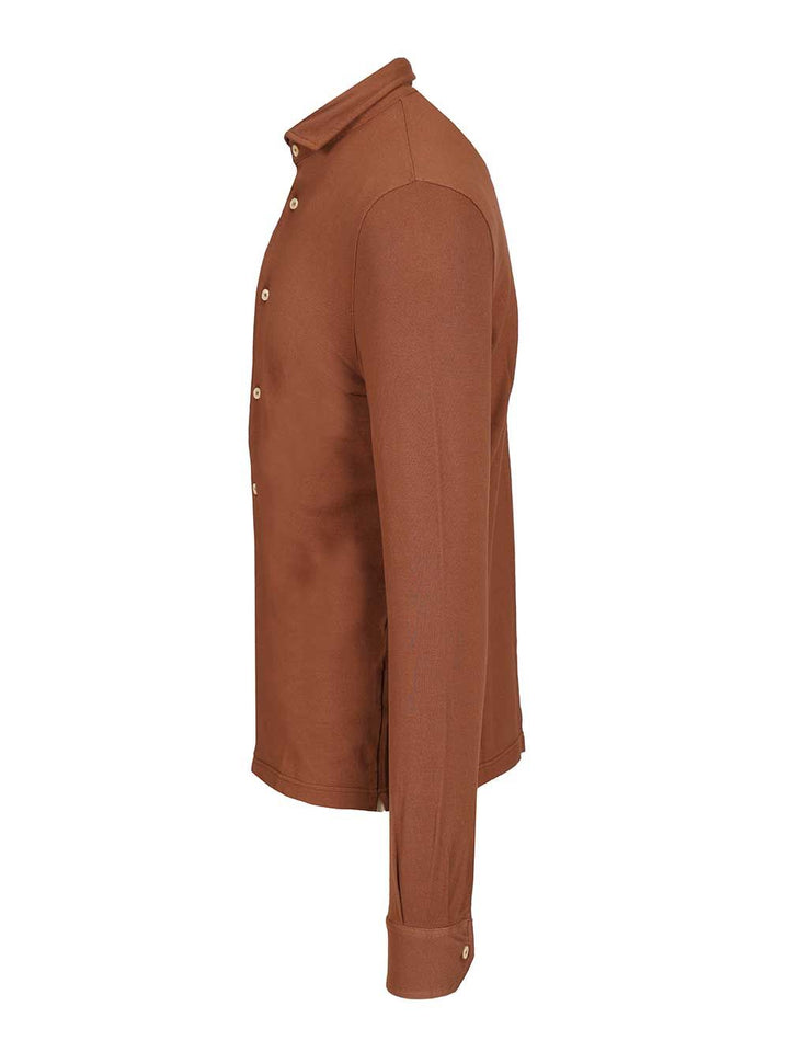 Fedeli Long-Sleeved Shirt Shirts - Marrone | 781f4c0f58ec978e837359432e3ee0b4dee898a9