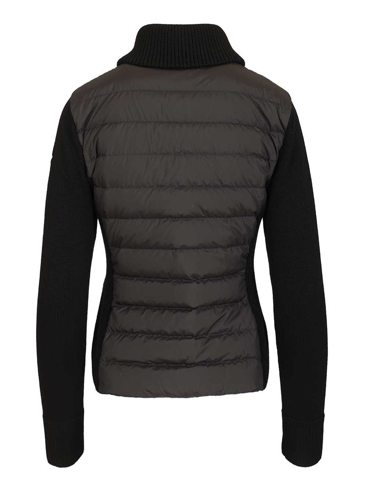 Moncler Padded Cardigan Knitwear - Nero | 0eef3e0d833e21867c00a5143c327a7a3ee6ec0a