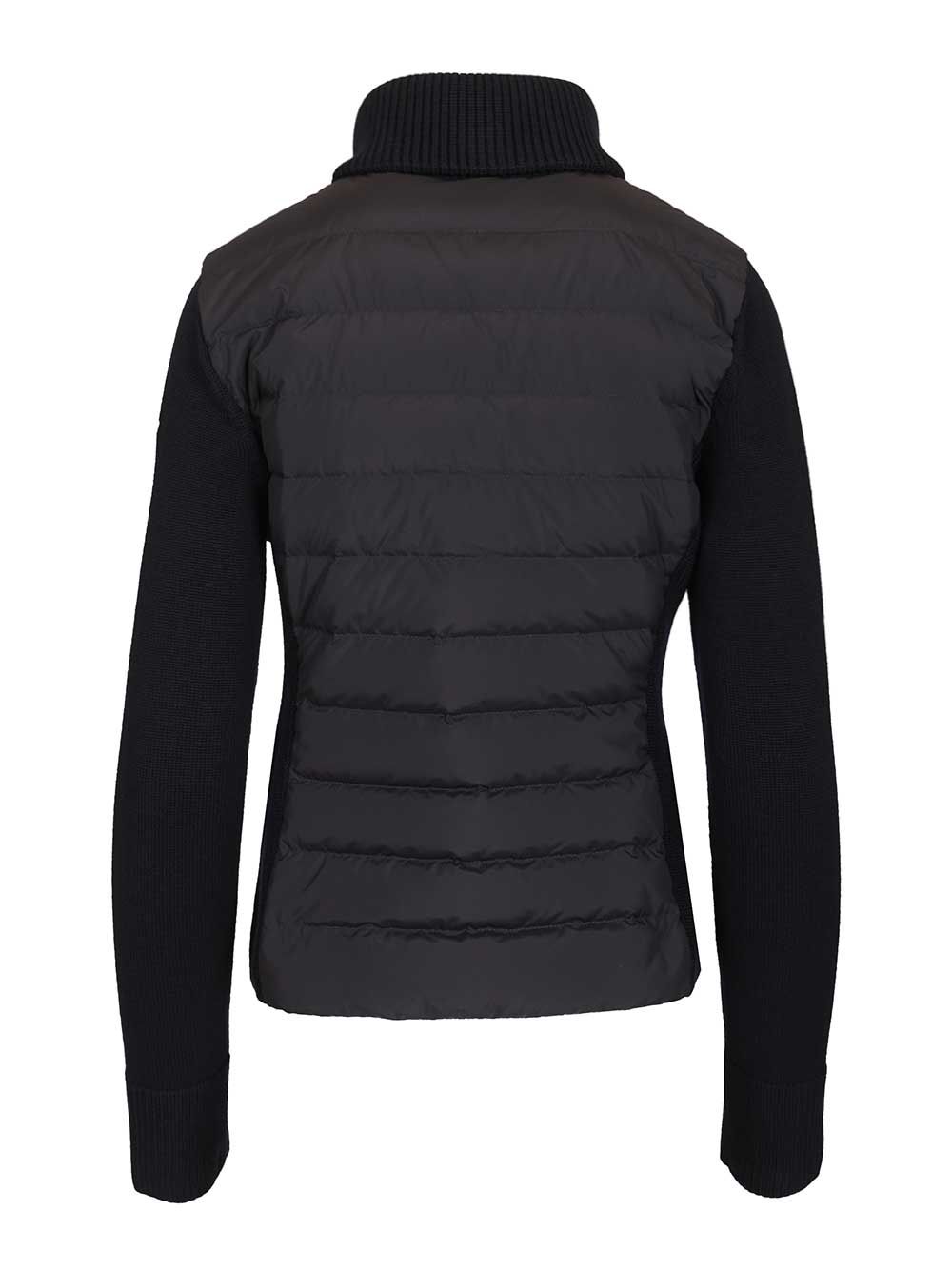 Moncler Padded Cardigan Knitwear - Blu | 9aaa3d198854191260b8a34e95ce453dfb5c0e6d