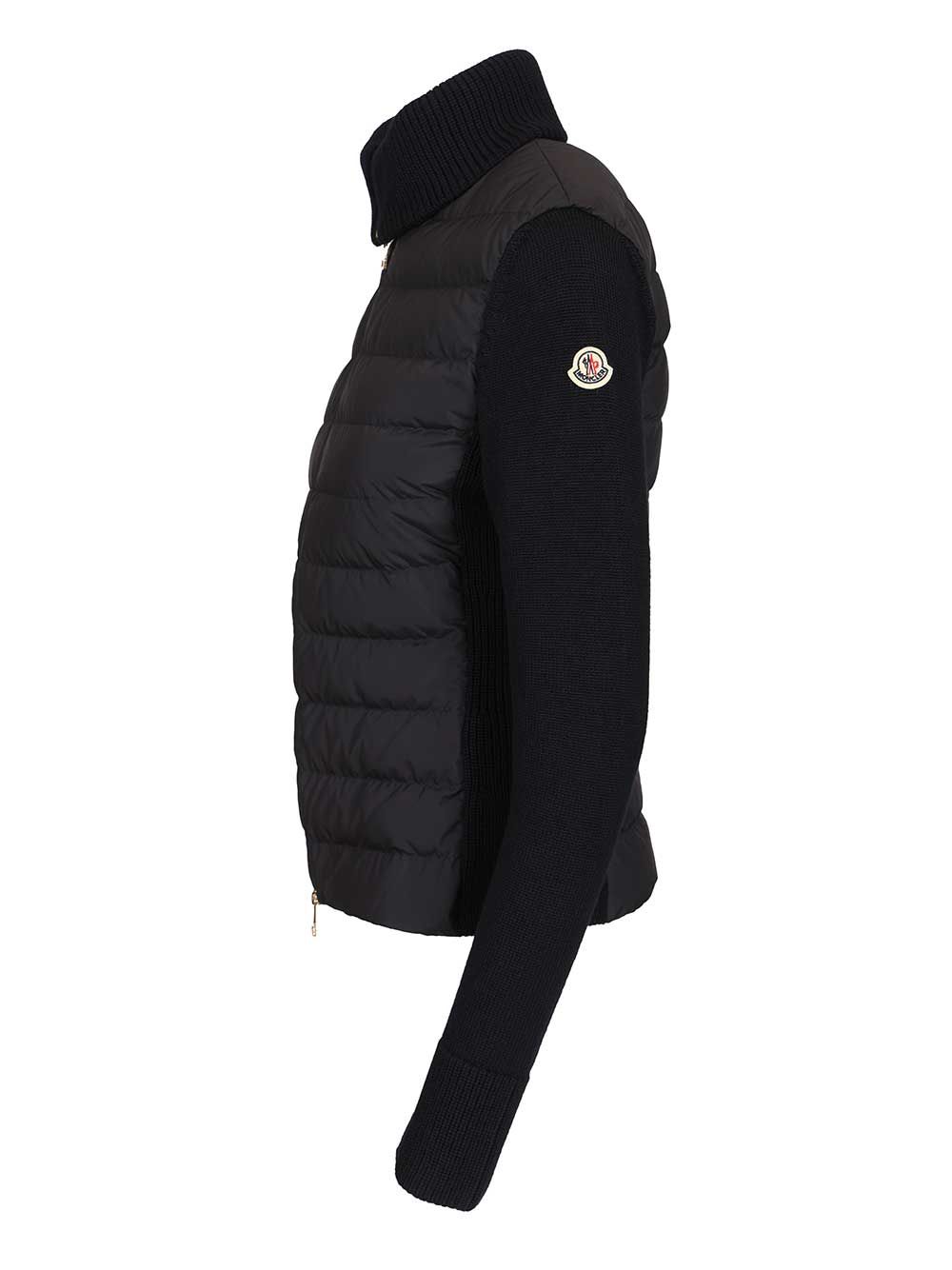 Moncler Padded Cardigan Knitwear - Blu | 9dfa62cf4e6d3cdeaf9504f1b13ee345fda88cc5