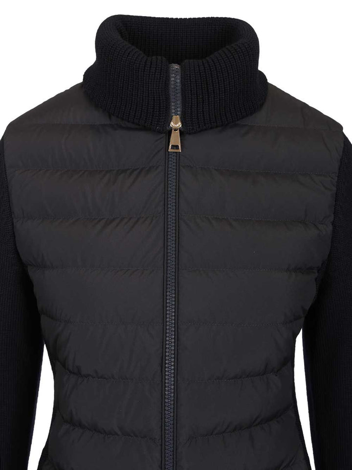 Moncler Padded Cardigan Knitwear - Blu | 72443da33c21795426148ec2c2df6dae428dbe58