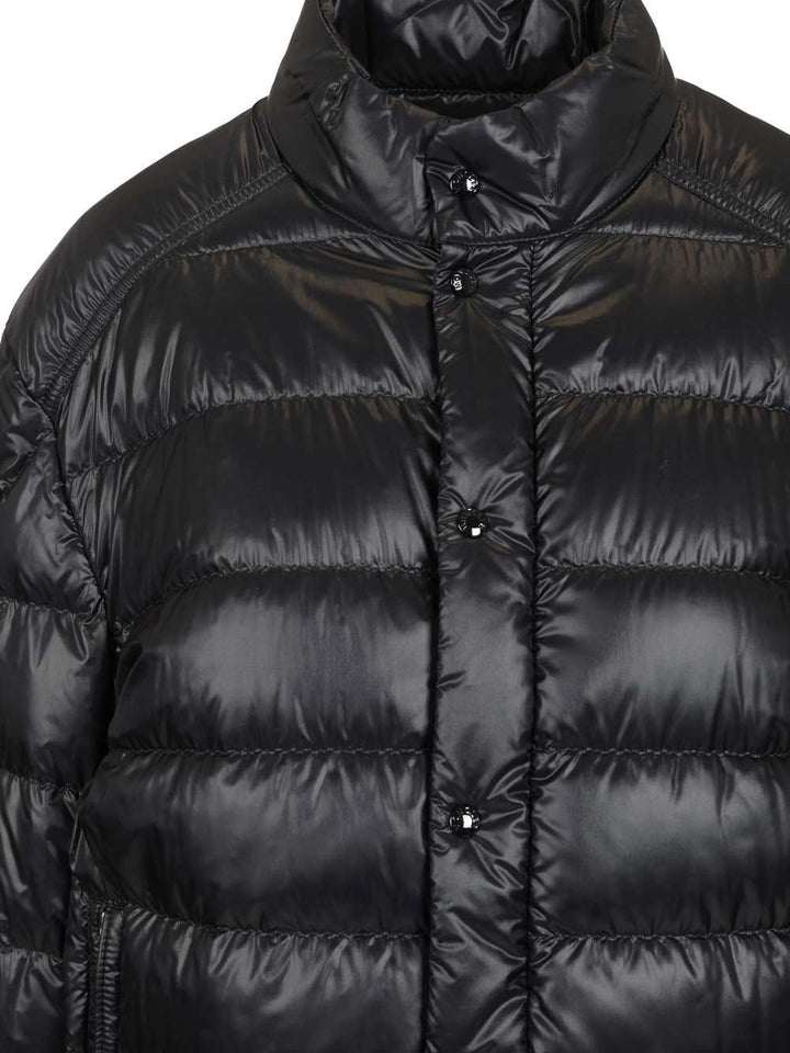 Moncler Selves Short Down Jacket Coats - Blu | c80ff5e2d25d6408c01ab2f4a31391edd795df63