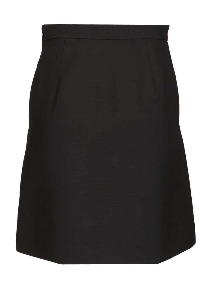 Valentino Garavani Crepe Miniskirt Gonne - Nero | 6d333a8b7af48d832bd3c8d465eec0a433c8e0c1