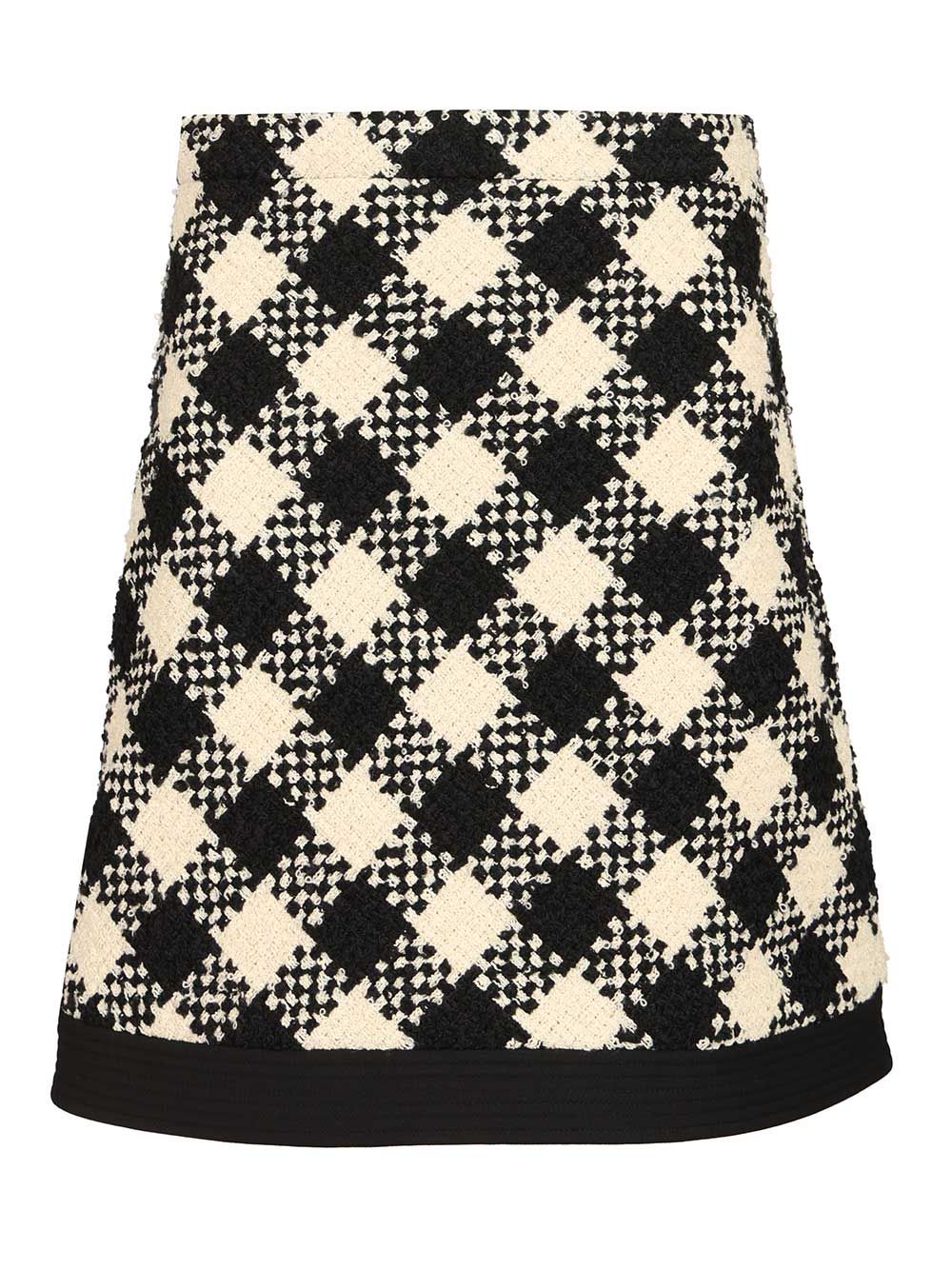Valentino Garavani Damier Tweed Skirt Gonne - Multicolor | 771b6297808f525607bac38dbe3058ec887e2583