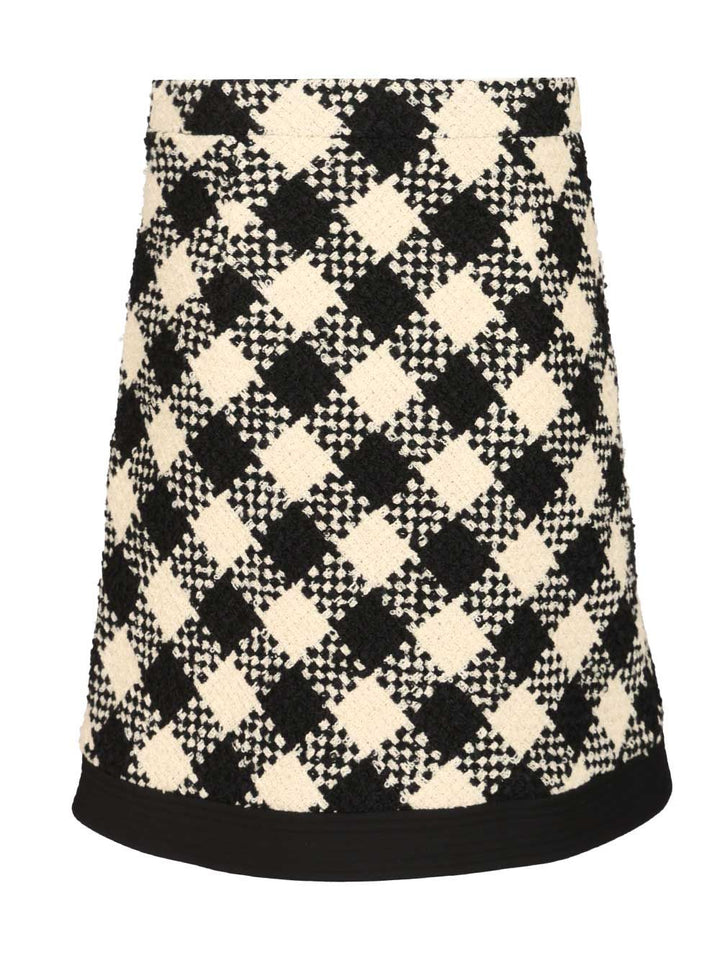 Valentino Garavani Damier Tweed Skirt Gonne - Multicolor | 3e1989b54a87b86cd17ed8a6a611288f6567db2f