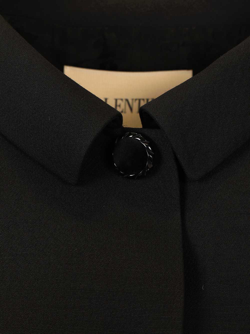 Valentino Garavani Crepe Jacket Giacche - Nero | 00b73c9147b6856698b6e7ab6a28a48a2697774d