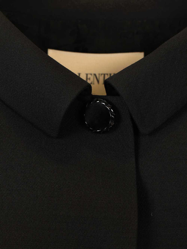 Valentino Garavani Crepe Jacket Giacche - Nero | 00b73c9147b6856698b6e7ab6a28a48a2697774d
